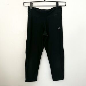 Adidas Climalite Black Cropped Leggings, XS